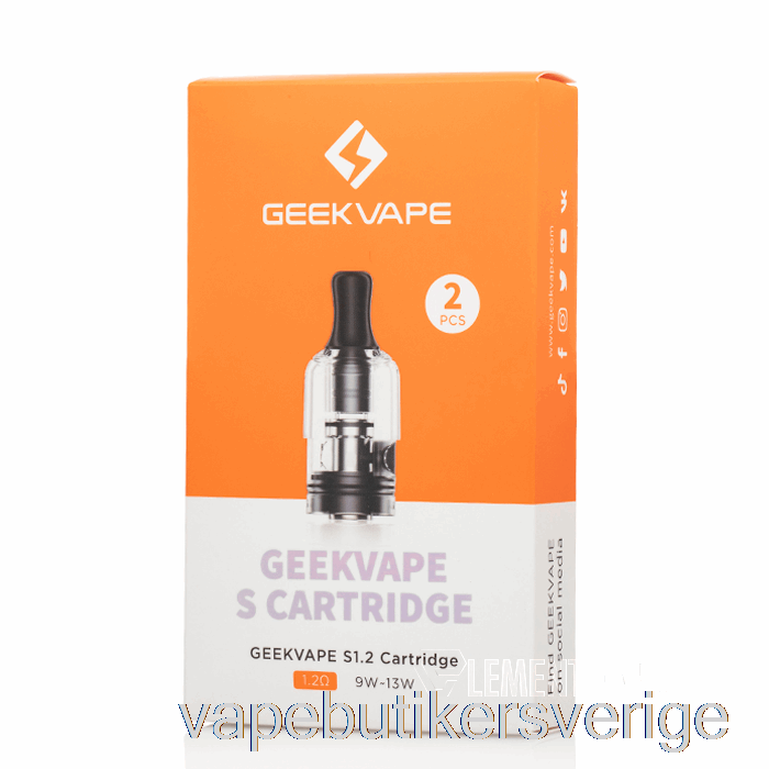 Vape Sverige Geek Vape S Utbyte Pods 1,2ohm S Pods